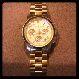 Authentic Michael Kors gold watch